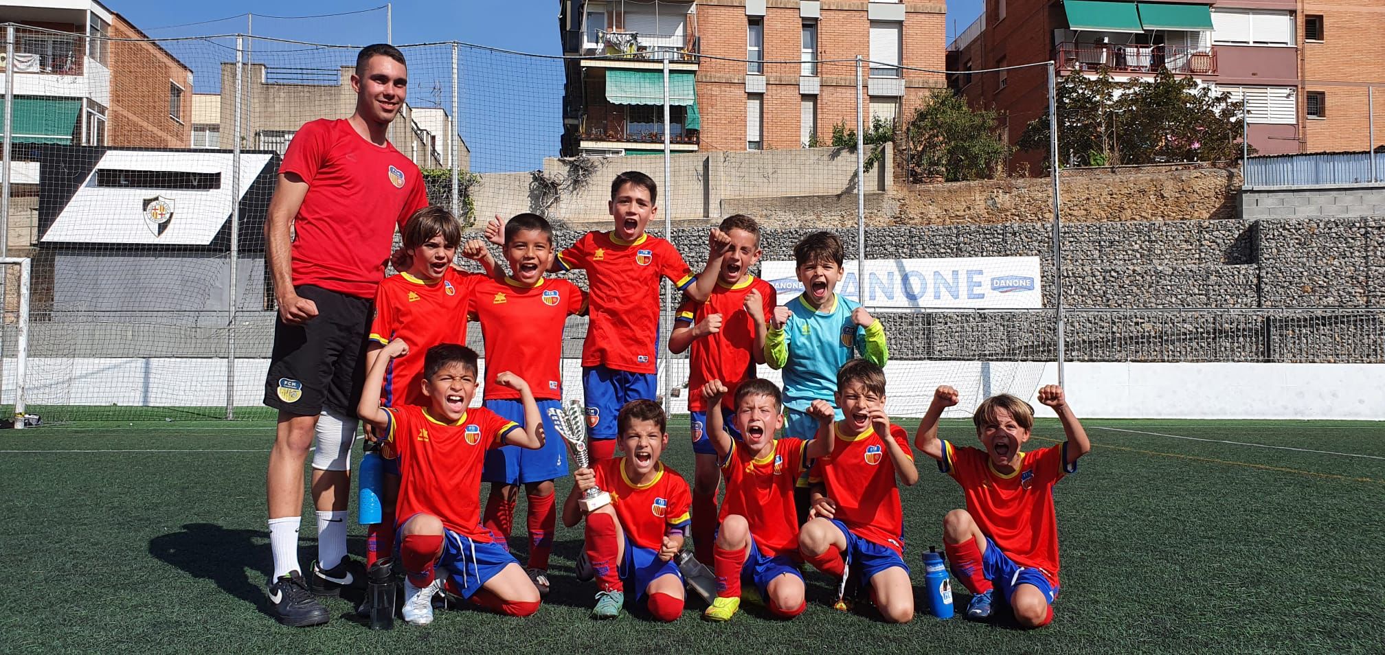 El Prebenjamí A, el primer campió